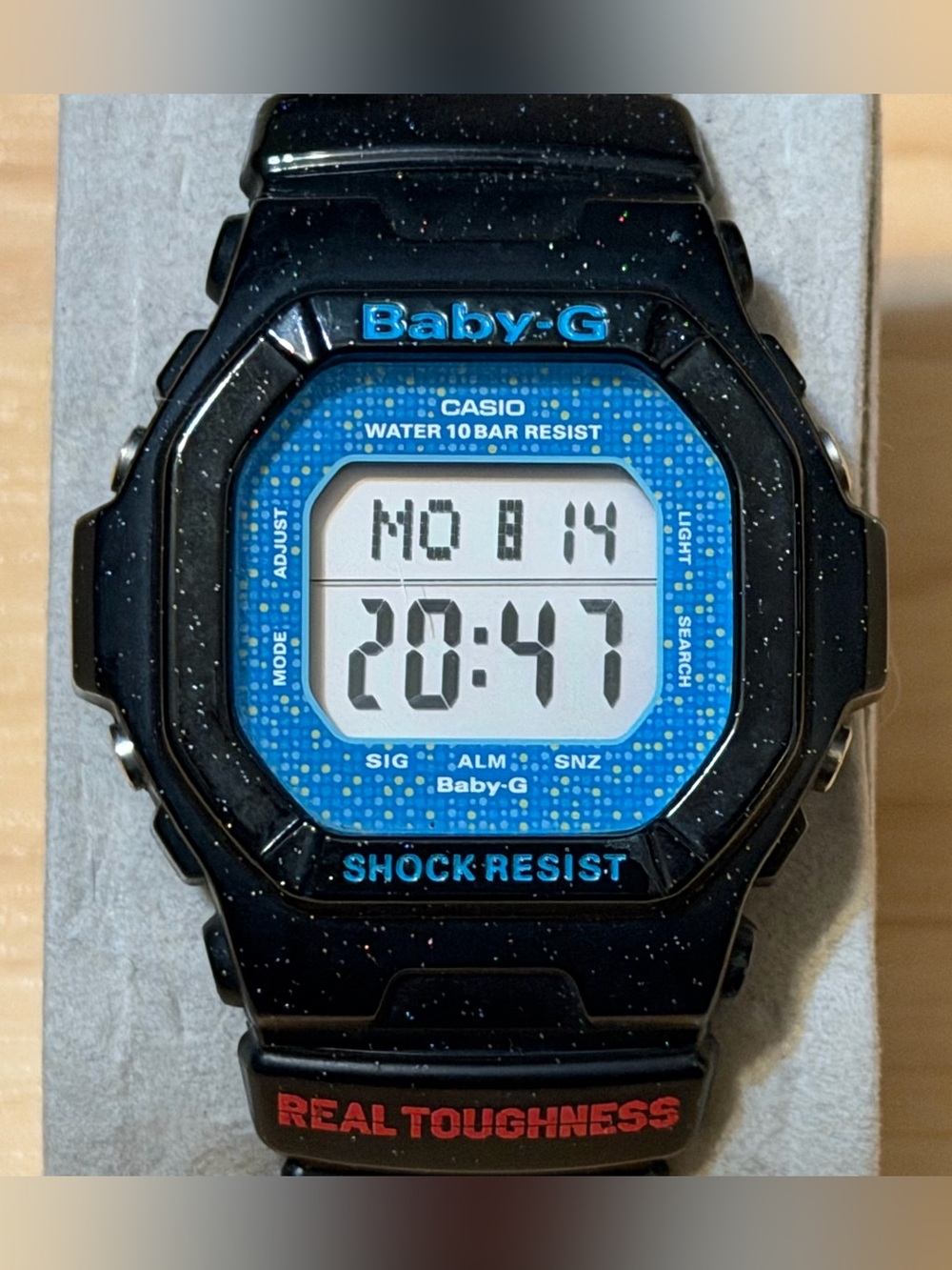 Casio G-Shock Baby-G BG-5600GL-1 Black Sparkle Women's Square Digital Watch 5600